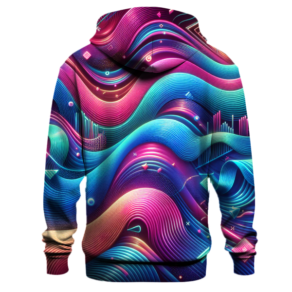 Radical Neon Waves Hoodie