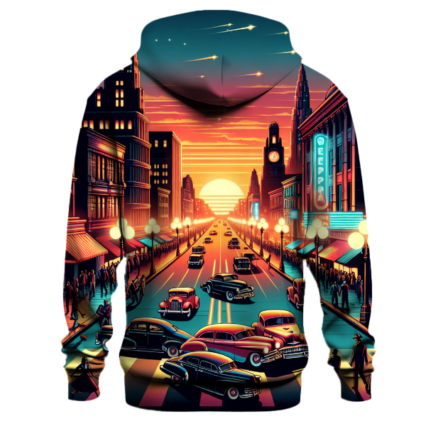 Retro Cityscape Hoodie