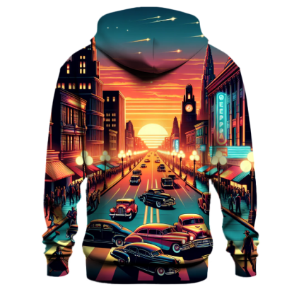 Retro Cityscape Hoodie