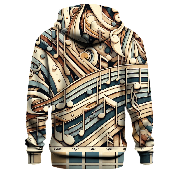 Charming Vintage Music Notes Hoodie