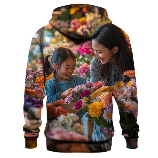 Garden of Memories Creating a Floral Arrangement Together Hoodie