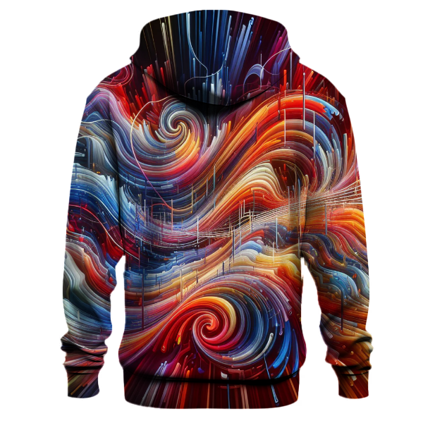 Abstract Sound Waves Hoodie