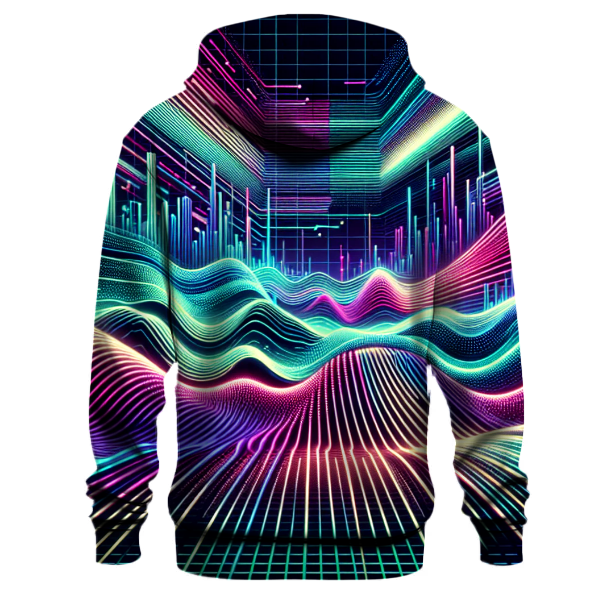 Laser Wave Design Hoodie