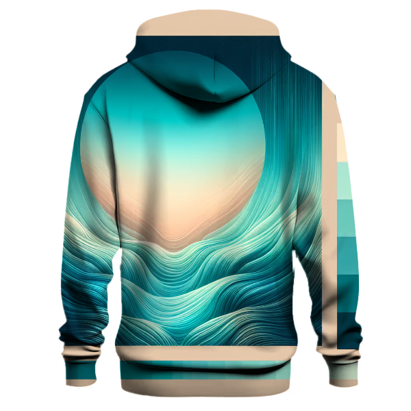 Serene Waterfall Gradient Hoodie