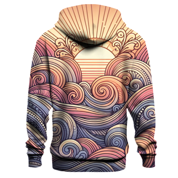 Bohemian Sunset Waves Hoodie