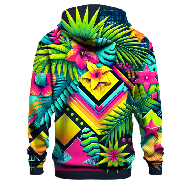 Neon Retro Paradise Hoodie