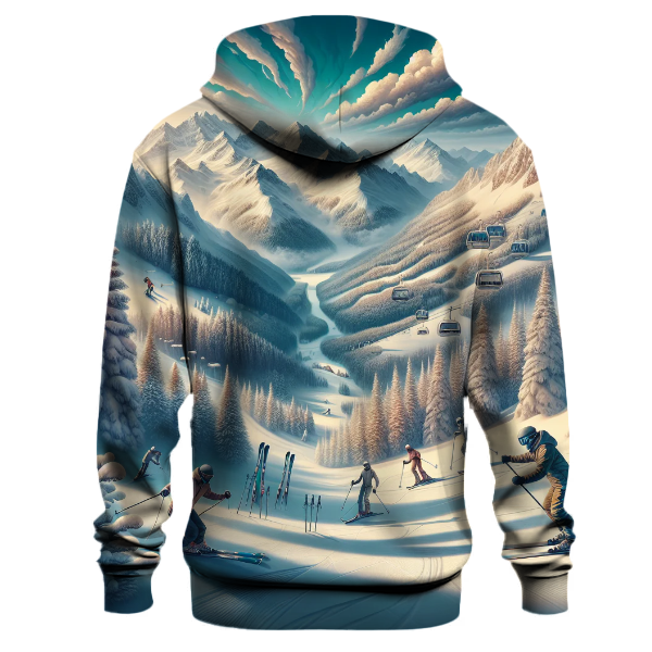 Skiing Alpine Hoodie