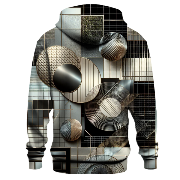 Metallic Gridscape Hoodie