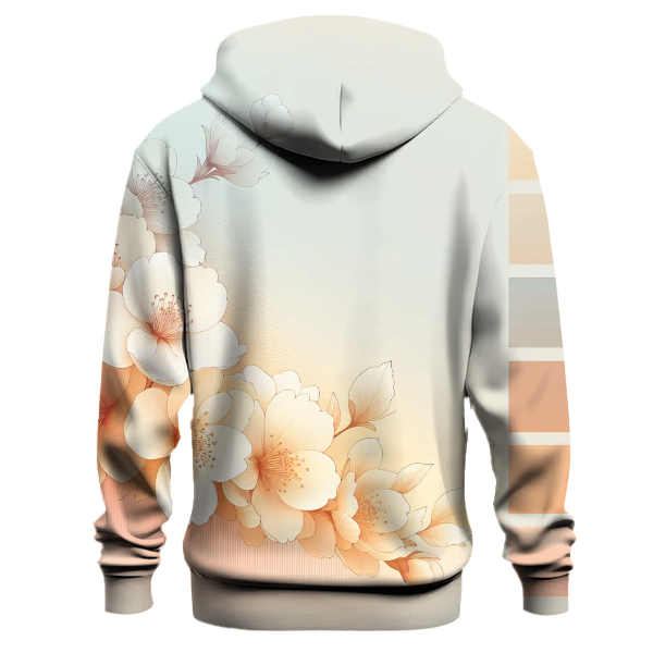 Soft Peach Blossom Gradient Hoodie