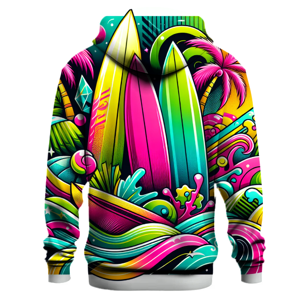 Neon Surf's Up Hoodie