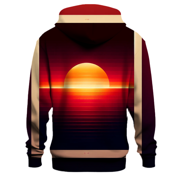 Crimson Sunset Gradient Hoodie