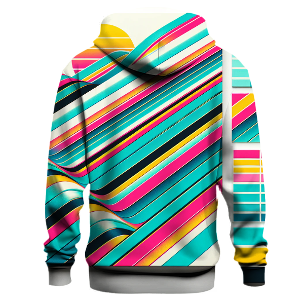 Crisp 80s Stripes Hoodie