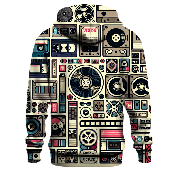 VHS Tape Pattern Hoodie