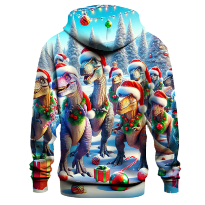 Merry Christmas Dinosaurs Hoodie