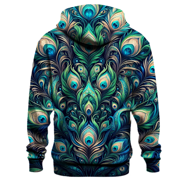 Peacock Feathers Elegance Hoodie
