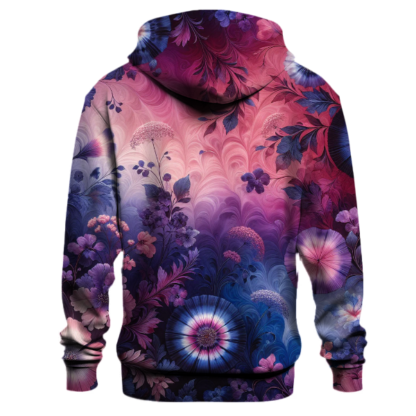 Twilight Bloom Tie-dye Design Hoodie