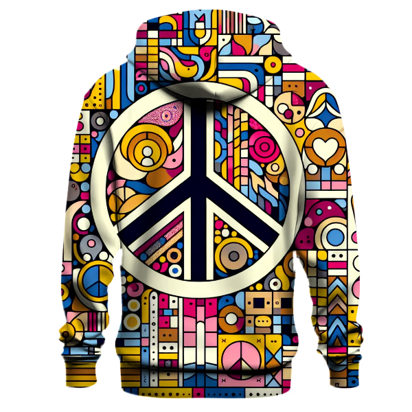 Colorful Peace Mosaic Hoodie