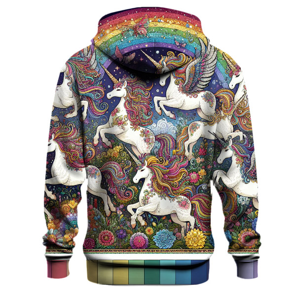 Colorful Fantasy Unicorns Hoodie