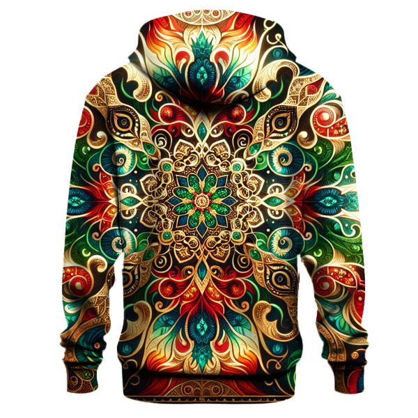Festive Sparkle Tie-dye Hoodie