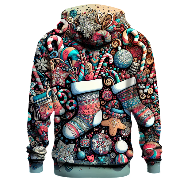 Funky Holiday Socks and Slippers Hoodie