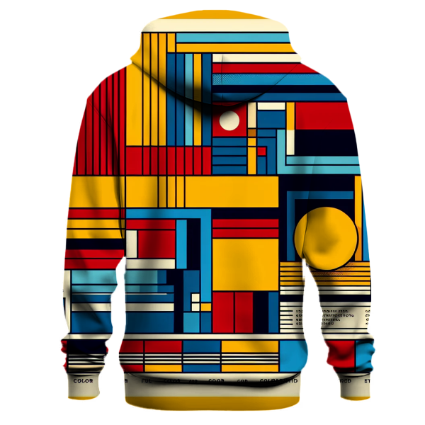 Bold Stripe Color Block Hoodie