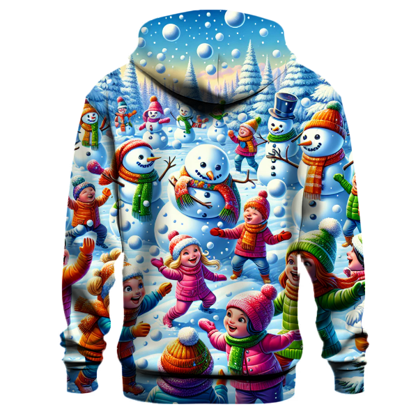 Frosty Fun Snowball Fight Hoodie