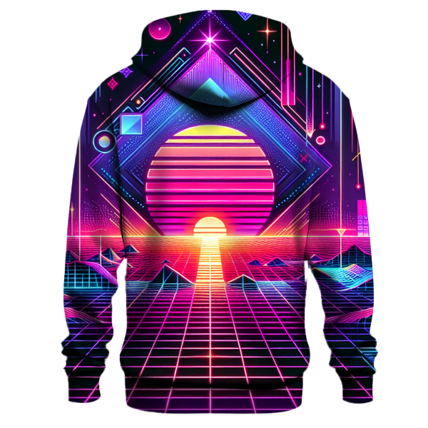 Electric Synthwave Aesthetic Hoodie