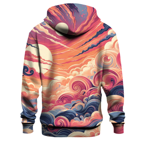 Summer Sunset Tie-dye Design Hoodie