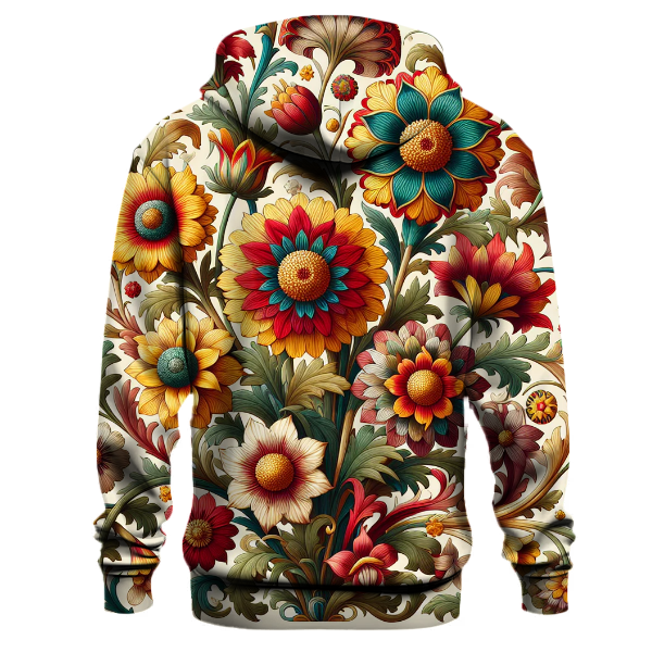 Vibrant Floral Medley Hoodie