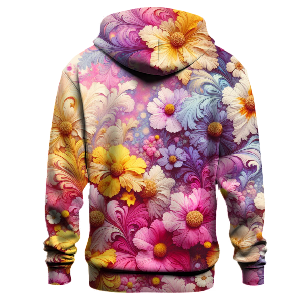 Floral Bliss Tie-dye Design Hoodie