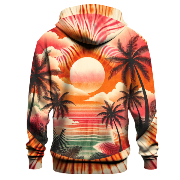 Sunset Palms Tie-dye Hoodie