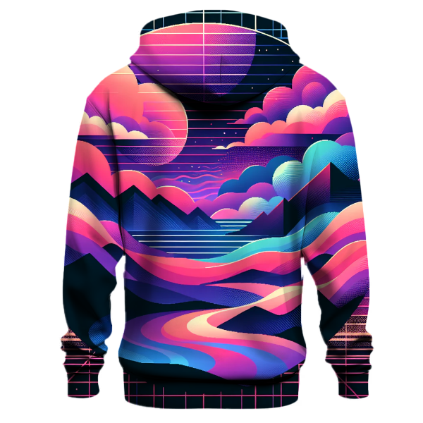 Retro Futurism Landscape Hoodie