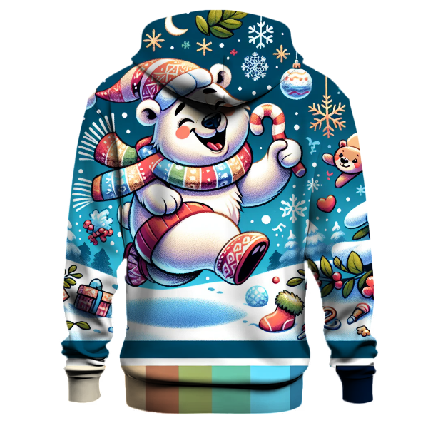 Cheerful Holiday Polar Bear Hoodie