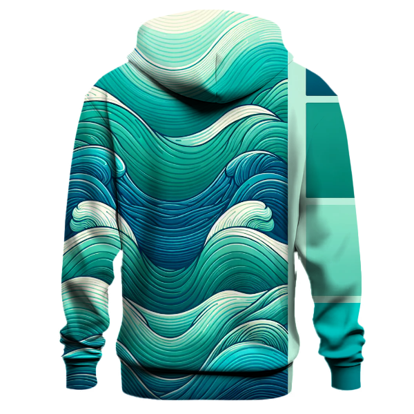Oceanic Wave Fade Hoodie