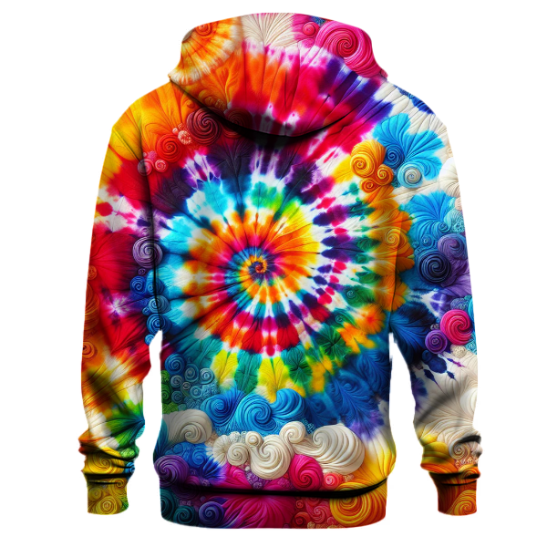 Rainbow Shimmer Tie-dye Hoodie