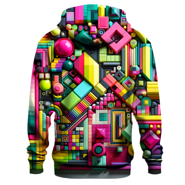 Geometric Retro Explosion Hoodie
