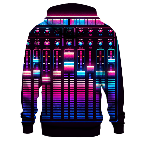 Neon Retro Synth Hoodie
