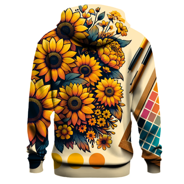 Retro Sunflower Power Hoodie