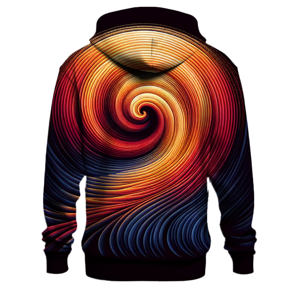 Fiery Sunset Swirl Hoodie