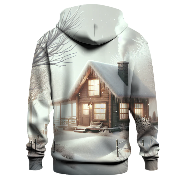Peaceful Winter Cabin Retreat Hoodie