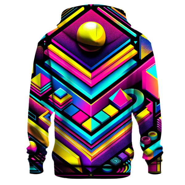 Geometric Neon Dream Hoodie