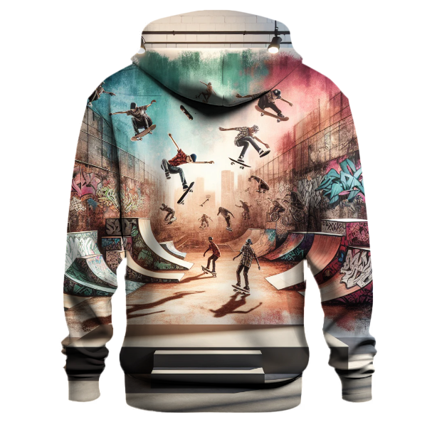 Skate Park Scene Hoodie