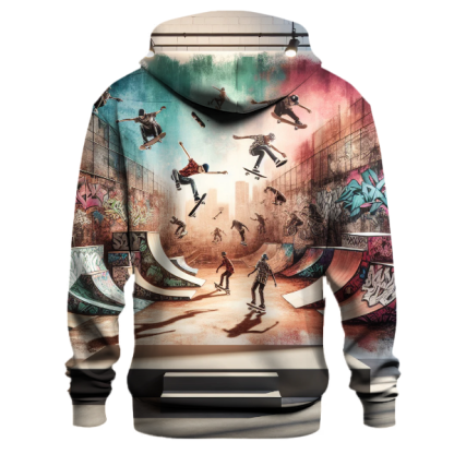 Skate Park Scene Hoodie