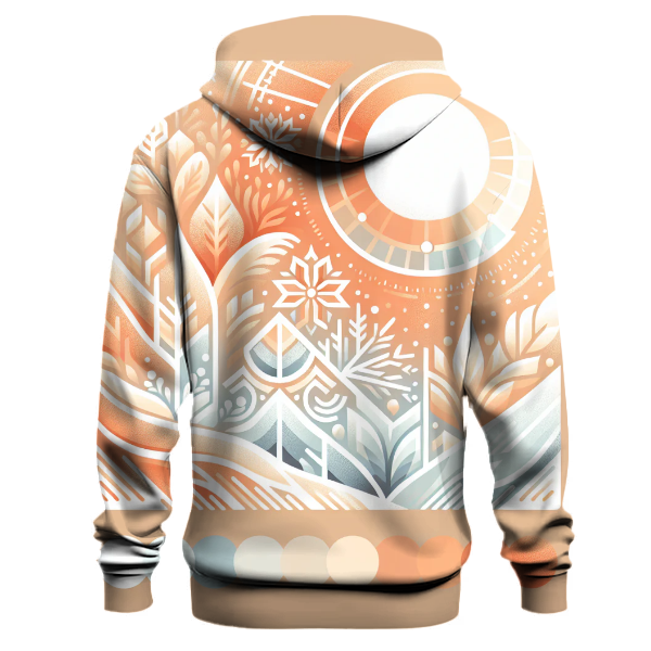 Frosted Peach Gradient Hoodie