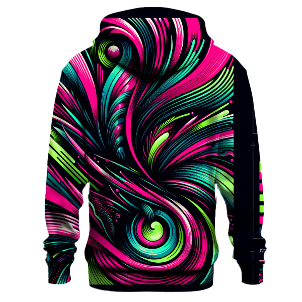 Neon Nights Tie-Dye Hoodie