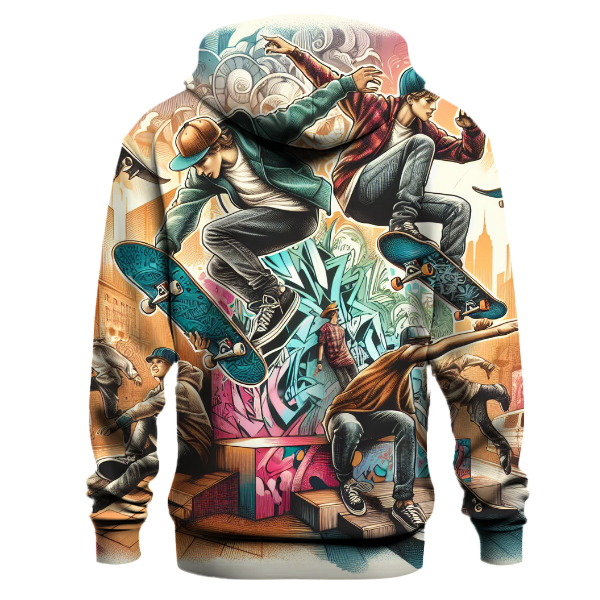 Skateboarder in Action Hoodie
