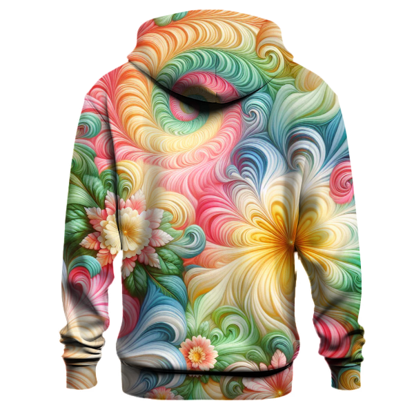 Floral Delight Tie-dye Design Hoodie