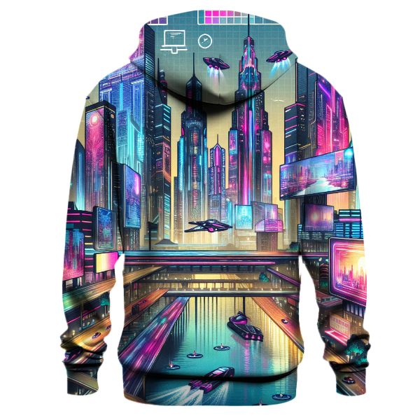 Cyberpunk Skyline Hoodie