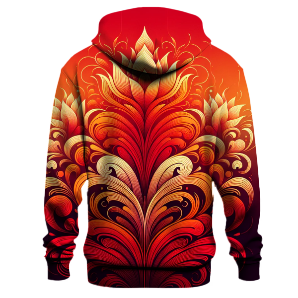 Fiery Blossom Hoodie