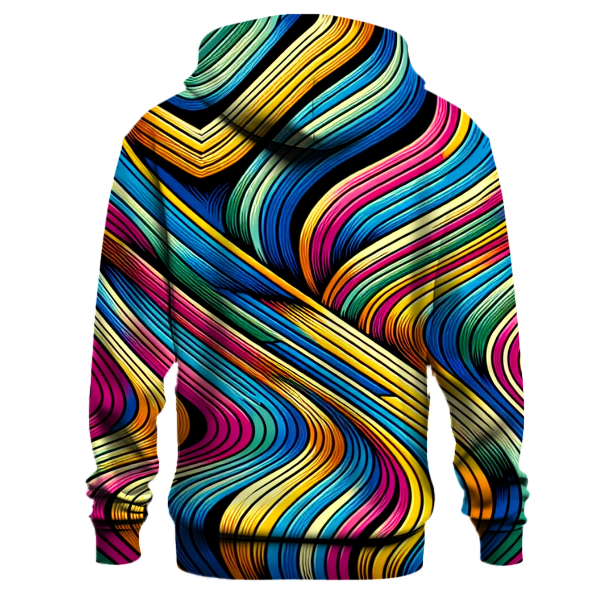 Rainbow Disco Stripes Hoodie